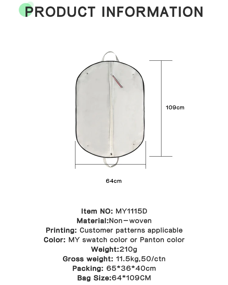non woven garment bag non woven garment bag