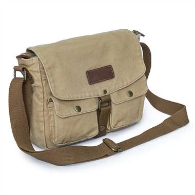 Vintage Crossbody poki í striga